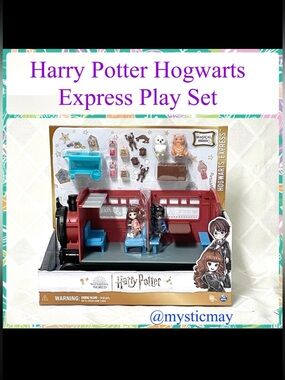 New HARRY POTTER Hogwarts Express 15 Pc Action Figures Play Set w Toy Train Doll